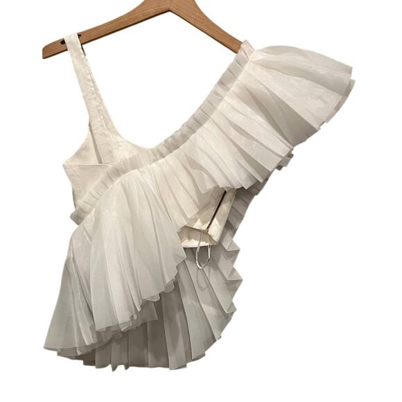 NWT Aje Orbit Sculptural Pleated Top (UK/AU 4 = US 0) - Picture 8 of 13